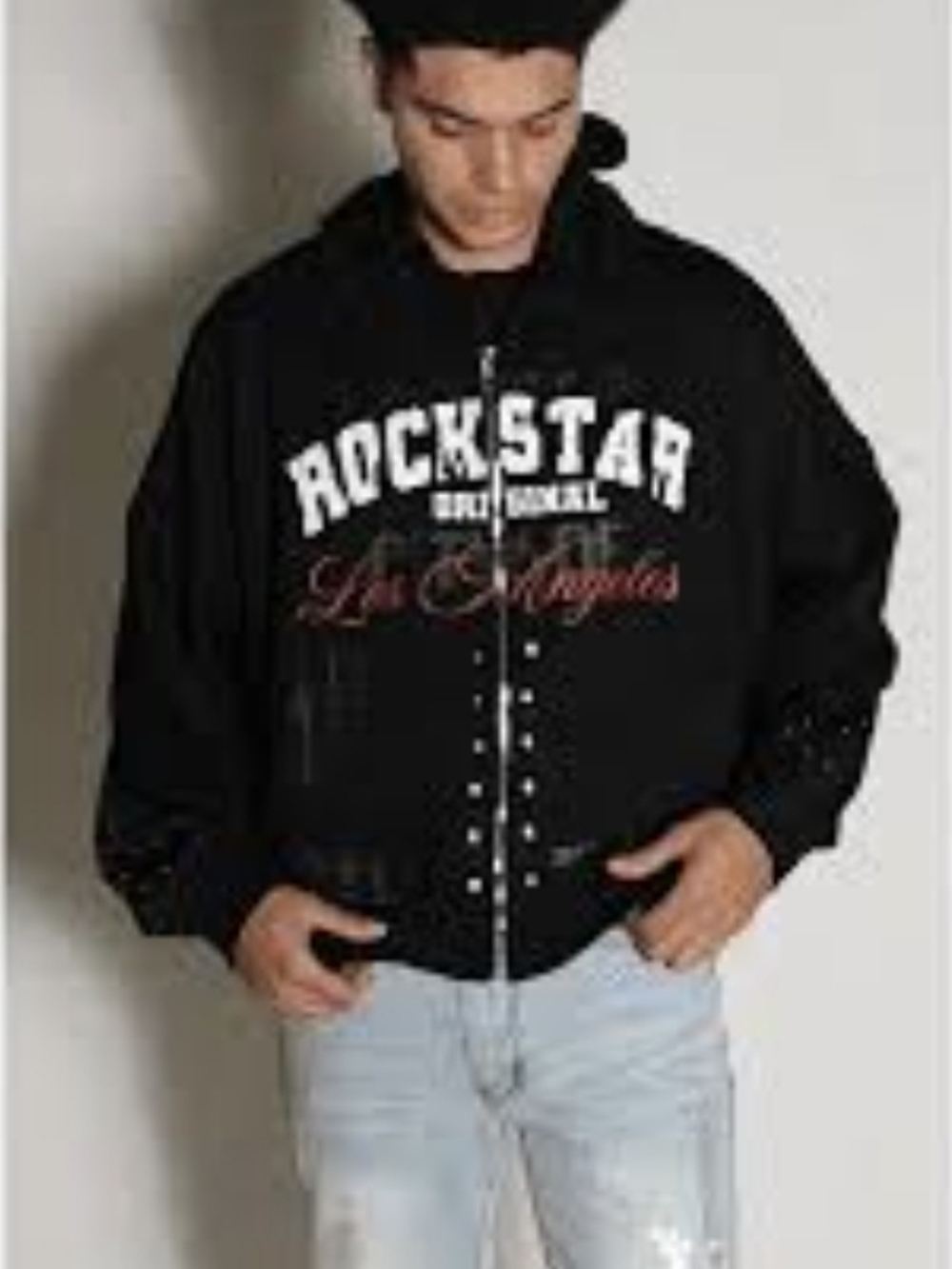 Rockstar Original Los Angeles Full-Zip Graphic Hoodie Jacket.